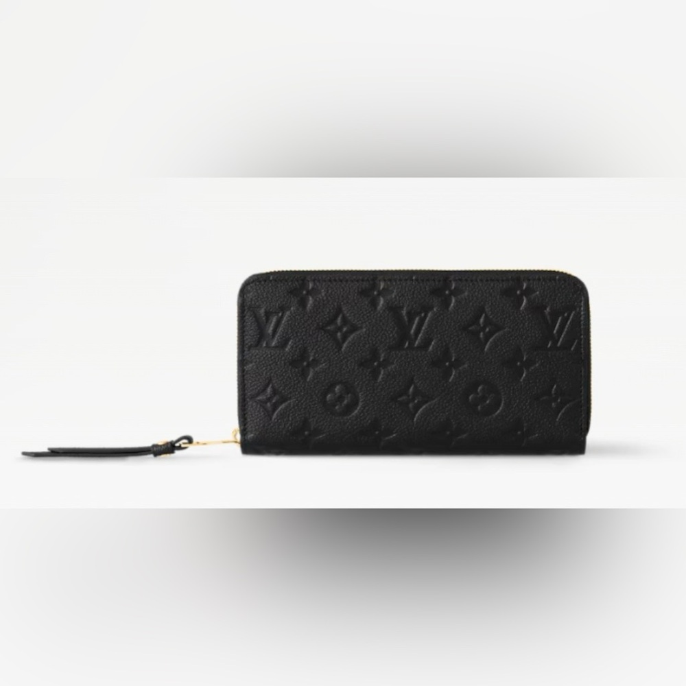 Louis Vuitton Zippy Wallet monogram black empreinte leather